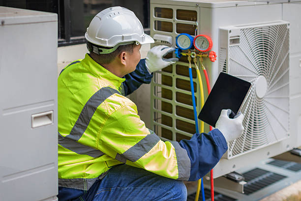Professional Hvac technician working in Riverside, UT